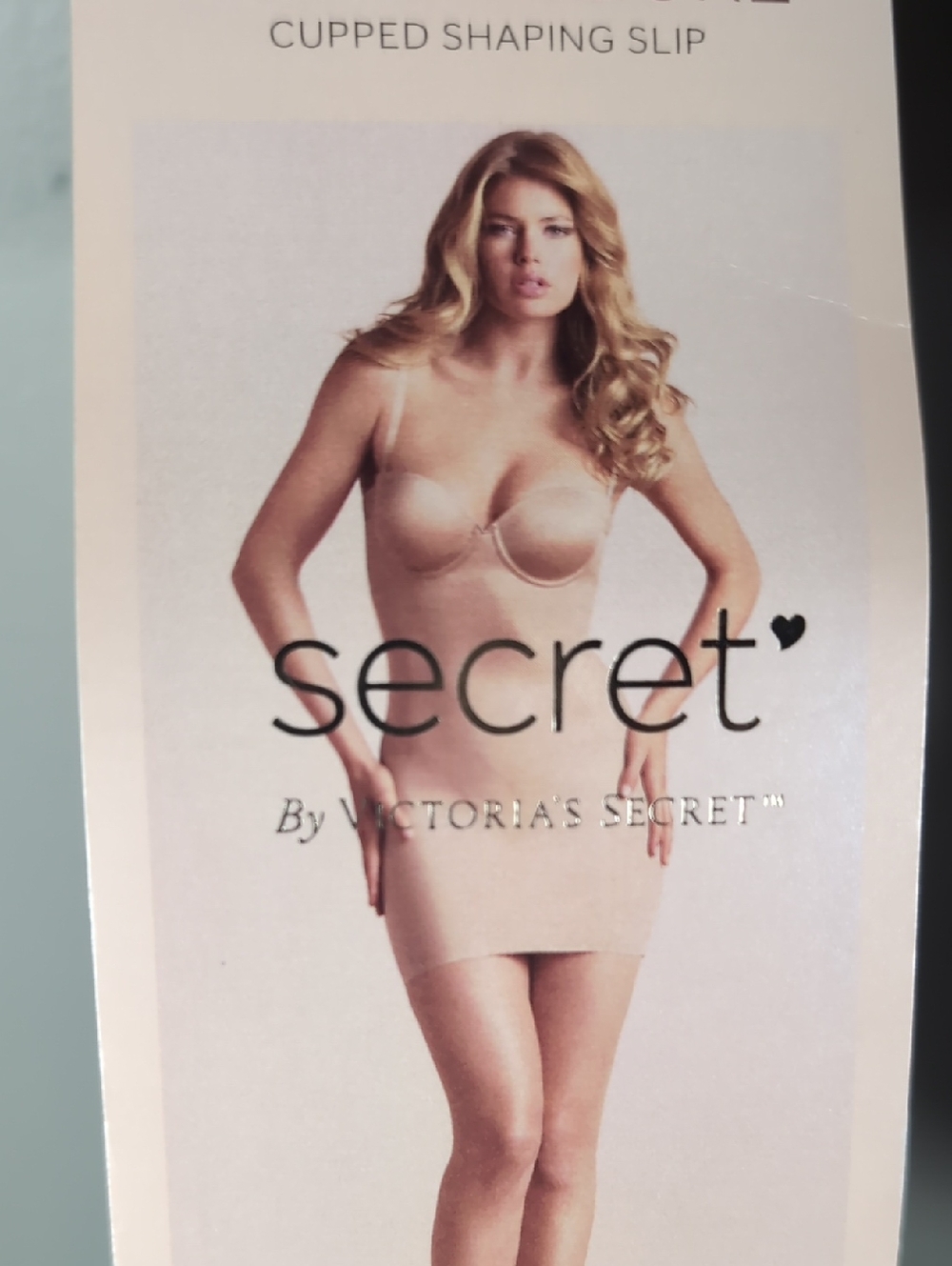 Victoria's Secret Power Figure Cupped Shaping Slip With Adjustable Straps.